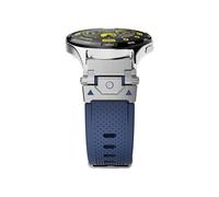 EMAIGlPO Ajuste adecuado for Huawei Watch GT5, correa de acero inoxidable, correa de reloj de Metal modificada, 22mm, compatible con for Xiaomi Watchs4(Silver-Blue)