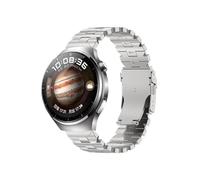 EMAIGlPO Ajuste adecuado for Huawei Watch4 Pro/GT4/GT2/GT3 Pro Titanium Aley Watch Store Store en forma de mariposa de metal de mariposa Metal Correa(Silver)
