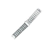 EMAIGlPO Ajuste adecuado for OPPO Watch X Correa de titanio de tres cuentas curvadas sin costuras Ajuste adecuado for Watch X Correa de metal de titanio Accesorios for relojes(Silver)