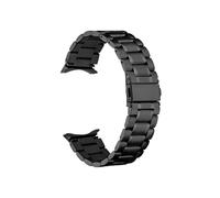 EMAIGlPO Ajuste adecuado for Samsung Galaxy Watch6/5 Reloj, ajuste adecuado for Galaxy Watch4 Classic Crescent Sculcle Steel Store(Black)
