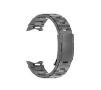 EMAIGlPO Ajuste adecuado for Samsung Galaxy Watch6 Correa de titanio, Ajuste adecuado for botón Samsung Correa de titanio Oracle Turtle Back de liberación rápida(Grey)