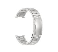 EMAIGlPO Ajuste adecuado for Samsung Galaxy Watch6 Correa de titanio, Ajuste adecuado for botón Samsung Correa de titanio Oracle Turtle Back de liberación rápida(Silver)