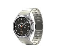 EMAIGlPO Ajuste adecuado for Samsung Watch Galaxy Watch 4/5/6 Correa de liberación rápida de acero inoxidable con cabeza curvada Ajuste adecuado for Samsung Watch Galaxy Watch 4/5/6(Titanium)