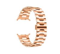 EMAIGlPO Ajuste adecuado for Samsung Watch7 Ultra Correa de acero Cuerpo unido Correa de acero Iron Man Ajuste adecuado for Galaxy Watch Correa de metal de acero inoxidable de 47 mm(Rose gold)