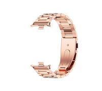 EMAIGlPO Ajuste for Redmi Watch 4 5 Correa Fit for Xiaomi Redmi Watch 4 Reloj Pulsera de acero inoxidable Fit for Red Mi 4 Correa de repuesto(Rose Gold 3,For Redmi 3 Active)