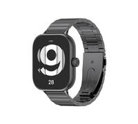 EMAIGlPO Ajuste for Redmi Watch 4 5 Correa Fit for Xiaomi Redmi Watch 4 Reloj Pulsera de acero inoxidable Fit for Red Mi 4 Correa de repuesto(Black 4,For Redmi 3 Active)