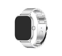 EMAIGlPO Ajuste for Redmi Watch 4 5 Correa Fit for Xiaomi Redmi Watch 4 Reloj Pulsera de acero inoxidable Fit for Red Mi 4 Correa de repuesto(Silver 4,For Redmi Watch 3)