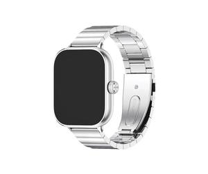 EMAIGlPO Ajuste for Redmi Watch 4 5 Correa Fit for Xiaomi Redmi Watch 4 Reloj Pulsera de acero inoxidable Fit for Red Mi 4 Correa de repuesto(Silver 4,For Redmi Watch 3)