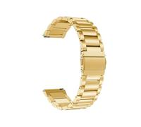 EMAIGlPO Banda de 22 mm 20 mm apta for Samsung Galaxy Watch 3 4 5 45 mm Gear S3 46 mm 42 mm Active2 40 44 mm Correa de acero inoxidable apta for Amazift BIP 2 GTR(Gold 01,22mm)