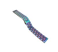 EMAIGlPO Banda de 22 mm 20 mm apta for Samsung Galaxy Watch 3 4 5 45 mm Gear S3 46 mm 42 mm Active2 40 44 mm Correa de acero inoxidable apta for Amazift BIP 2 GTR(Colorful,20mm)
