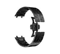 EMAIGlPO Compatible con correa de reloj for Amazfit T-REX 3, pulsera ajustable de acero inoxidable y metal(Black)