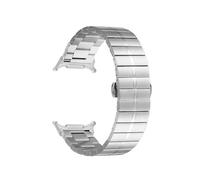 EMAIGlPO Compatible con for Samsung Watch7 Ultra47 mm Correa de metal Compatible con for Watch7 Ultra Correa de acero inoxidable con una cuenta Strafororrr(Silver)