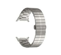 EMAIGlPO Compatible con for Samsung Watch7 Ultra47 mm Correa de metal Compatible con for Watch7 Ultra Correa de acero inoxidable con una cuenta Strafororrr(Titanium)