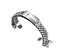 EMAIGlPO Compatible con pulsera for Pagani Design 316L Silver Jubilee, compatible con Pd1661 Pd1662, correa impermeable de 20 mm(FIveBeadStrap)