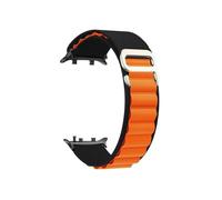 EMAIGlPO Correa Alpine compatible con for Huawei Watch D2, pulsera elástica y transpirable con lazo de nailon, compatible con for Huawei Watch D2, accesorios deportivos(Black Orange)