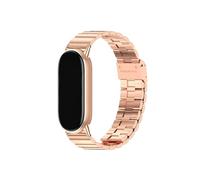 EMAIGlPO Correa apta for Mi Band 9, pulsera apta for Xiao Band 8, pulseras de reloj de acero inoxidable aptas for Miband 8, correas de Metal(Rose Gold 7)