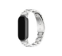 EMAIGlPO Correa apta for Mi Band 9, pulsera apta for Xiao Band 8, pulseras de reloj de acero inoxidable aptas for Miband 8, correas de Metal(Silver 2)