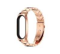 EMAIGlPO Correa apta for Xiaomi Mi Band 9 8 7 6 5 4 Pulsera de metal apta for Mi Band 6 Correa Pulseras de acero inoxidable aptas for Mi Band 9 Correa NFC Global(Rose Gold,For Mi Band 3 4 5 6)