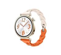 EMAIGlPO Correa colorida de silicona de 18MM for Huawei Watch GT4/5, pulsera de mujer de 41mm for HUAWEI GT5 Pro, banda de silicona suave y delgada de 42MM(Starorange,For Huawei GT4 41mm)