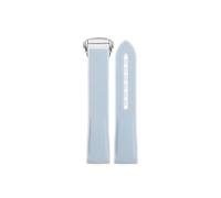 EMAIGlPO Correa con extremo curvado de 20 mm apta for Omega X Swatch Joint MoonSwatch Sport Correa de reloj con hebilla plegable de goma de silicona apta for Seamaster 300(Sky blue)