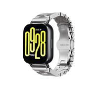 EMAIGlPO Correa con hebilla de mariposa de 22mm for Redmi Watch 5 Active/5 Lite, pulsera de acero inoxidable apta for Xiaomi Watch 2 2Pro S4 S3 S2 S1 Pro(Sliver,For Xiaomi Watch S1)