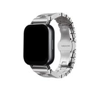 EMAIGlPO Correa con hebilla de mariposa de 22mm for Redmi Watch 5 Active/5 Lite, pulsera de acero inoxidable apta for Xiaomi Watch 2 2Pro S4 S3 S2 S1 Pro(Sliver,For Xiaomi Watch S1)