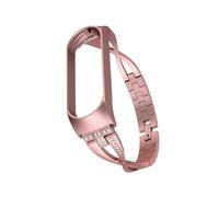 EMAIGlPO Correa con tachuelas de diamantes de moda for mujer adecuada for Xiaomi Band 7, adecuada for pulseras Xiaomi de 3.ª, 4.ª, 5.ª y 6.ª generación(Rose pink,For MI 7)