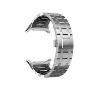 EMAIGlPO Correa de acero inoxidable adecuada for Samsung Galaxy Watch Correa de acero inoxidable ultra metálica Modelo AP Correa de acero Accesorios for relojes(Silver)