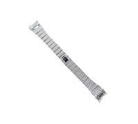 EMAIGlPO Correa de acero inoxidable Ajuste adecuado for Samsung Galaxy Watch5 Pro Watch Strap adecuado for Samsung Galaxy Watch 4 Crescent Strap clásica(Silver)