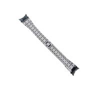 EMAIGlPO Correa de acero inoxidable Ajuste adecuado for Samsung Galaxy Watch5 Pro Watch Strap adecuado for Samsung Galaxy Watch 4 Crescent Strap clásica(Black)