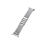 EMAIGlPO Correa de acero inoxidable apta for Samsung Galaxy Watch Ultra de 47mm, correa for hombre apta for Galaxy Ultra, pulsera con extremo curvado sin huecos(Silver)