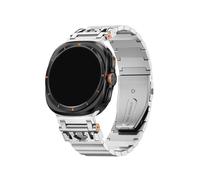 EMAIGlPO Correa de acero inoxidable compatible con for Samsung Galaxy Watch 7 Ultra de 47 mm. Correa de reloj compatible con for Galaxy Watch 7 Ultra. Correa de metal.(Silver)