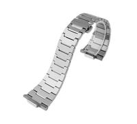 EMAIGlPO Correa de acero inoxidable compatible con la serie for Tiansuo PRX/Super Player T137410.(Silvery)