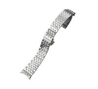 EMAIGlPO Correa de acero inoxidable de 19 mm compatible con la correa de acero de repuesto for Tissot Le Locle T41/T006