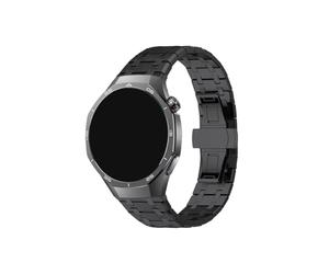 EMAIGlPO Correa de acero inoxidable de 22mm for Huawei Watch GT 5/5 Pro, pulsera de Metal de 46mm for Huawei Watch 3/4 Pro GT4 GT3/3P GT2/2E/2P(Black,For Huawei GT3 3Pro 46mm)