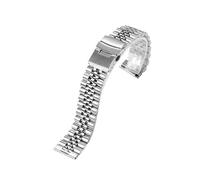 EMAIGlPO Correa de acero inoxidable de extremo recto apta for pulseras de metal for Jubilee SKX007/009 de 18 mm, 19 mm, 20 mm, 21 mm, 22 mm, 23 mm y 24 mm(21mm)