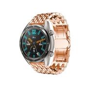 EMAIGlPO Correa de acero inoxidable de metal apta for Samsung GearS3/Galaxy Watch 46 mm/Huawei GT2e Watch Correa de metal con diseño de dragón