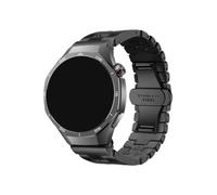EMAIGlPO Correa de acero inoxidable en forma de H de 22 mm for Huawei Watch GT 5 Pro GT5 GT4 GT3/3Pro GT2/2E/2Pro Correa de metal de 46 mm for Huawei Watch 3/4 Pro(Black,For HuaweiGT2 2E 2P 46mm)