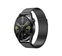 EMAIGlPO Correa de acero inoxidable milanesa de metal compatible con for Huawei Watch GT5/4/3 Pro, accesorios for reloj(Black)