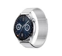 EMAIGlPO Correa de acero inoxidable milanesa de metal compatible con for Huawei Watch GT5/4/3 Pro, accesorios for reloj(Silver)