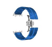 EMAIGlPO Correa de ajuste rápido de acero inoxidable for Huawei Watch D2, correa con hebilla de mariposa de Metal sin huecos, pulsera for Huawei Watch D2(Blue)