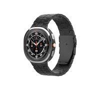 EMAIGlPO Correa de aleación de titanio compatible con for Samsung Galaxy Watch 7 Ultra de 47 mm, pulsera de estilo empresarial for hombre(Black)