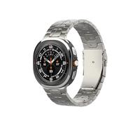 EMAIGlPO Correa de aleación de titanio compatible con for Samsung Galaxy Watch 7 Ultra de 47 mm, pulsera de estilo empresarial for hombre(Titanium)