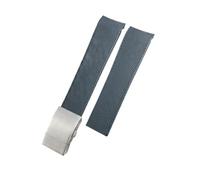 EMAIGlPO Correa de caucho compatible con for Longines Hydroconquest L3 Conquest, correa impermeable.(Gray silver,19mm)