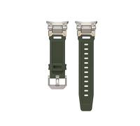 EMAIGlPO Correa de caucho de acero inoxidable compatible con for Samsung Galaxy Watch 7 Ultra de 47 mm Correa deportiva compatible con for SAMSUNG GALAXY ULTRA 47 Pulsera de silicona for hombre