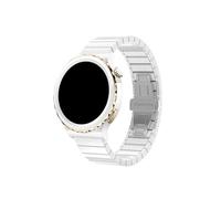 EMAIGlPO Correa de cerámica apta for Huawei Watch GT3 Pro 43 mm 46 mm Correa de reloj Pulsera apta for Huawei GT 3 Pro GT 3Pro Correa de pulsera de acero inoxidable(White-1,For GT3 46MM)
