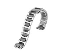 EMAIGlPO Correa de cerámica compatible con for Swatch YGS749G YAS YCS, con ranura cóncava y convexa en la banda de acero.(17mm)