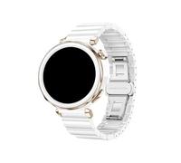 EMAIGlPO Correa de cerámica de 18mm apta for Huawei Watch GT5 Pro 42mm /GT5 41mm, correa de repuesto for mujer, correa de reloj con hebilla de acero inoxidable(WHITE 2)