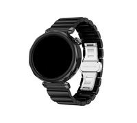 EMAIGlPO Correa de cerámica de 18mm apta for Huawei Watch GT5 Pro 42mm /GT5 41mm, correa de repuesto for mujer, correa de reloj con hebilla de acero inoxidable(Black 1)