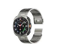 EMAIGlPO Correa de cierre apta for Samsung Galaxy Watch 7 Ultra 47mm pulsera de acero inoxidable apta for Samsung Watch 7 Ultra 47mm correa de Metal(Titanium color)
